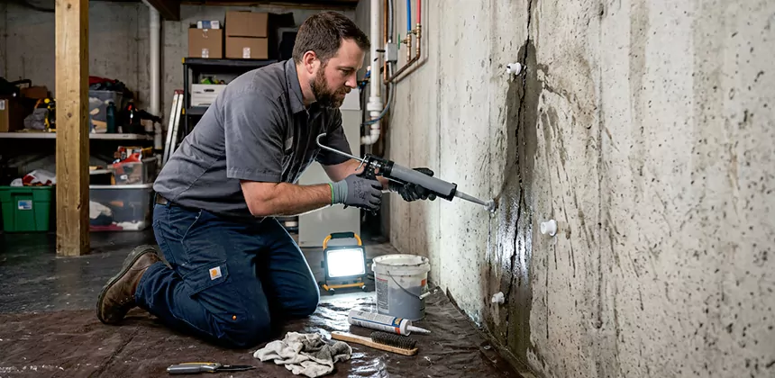 Basement Leak Repair From Inside in Victorville